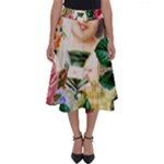 Little Girl Victorian Collage Perfect Length Midi Skirt