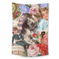 Victorian Collage Large Tapestry by snowwhitegirl