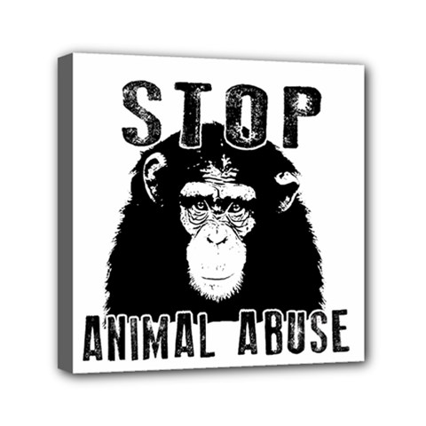 Stop Animal Abuse - Chimpanzee  Canvas Travel Bag by Valentinaart