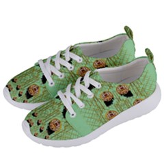 Lady Panda With Hat And Bat In The Sunshine Women s Lightweight Sports Shoes by pepitasart