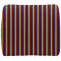 Vertical Gay Pride Rainbow Flag Pin Stripes Back Support Cushion View1