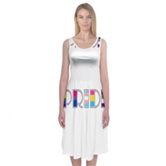 Pride Midi Sleeveless Dress by Valentinaart