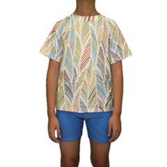 Decorative  Seamless Pattern Kids  Short Sleeve Swimwear by TastefulDesigns
