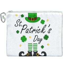 St Patricks Leprechaun Canvas Cosmetic Bag (xxxl) by Valentinaart