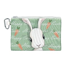 Easter Bunny  Canvas Cosmetic Bag (large) by Valentinaart