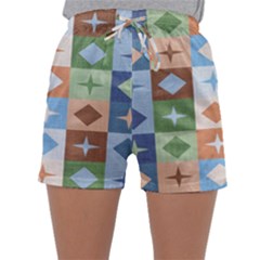 Fabric Textile Textures Cubes Sleepwear Shorts by Nexatart