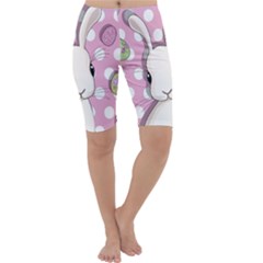 Easter Bunny  Cropped Leggings  by Valentinaart