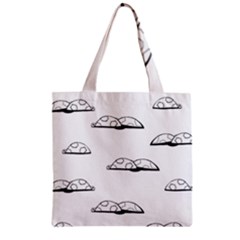 Turtle Zipper Grocery Tote Bag by ValentinaDesign