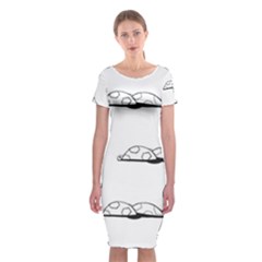 Turtle Classic Short Sleeve Midi Dress by ValentinaDesign