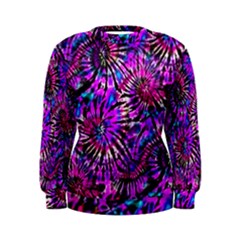 Purple Tie Dye Madness  Women s Sweatshirt by KirstenStar
