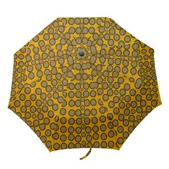 Stars And Wooden Flowers In Blooming Time Folding Umbrellas by pepitasart