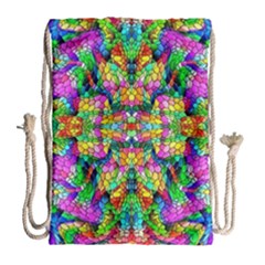 Pattern-854 Drawstring Bag (large) by ArtworkByPatrick