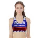 Football World Cup Sports Bra with Border
