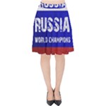 Football World Cup Velvet High Waist Skirt