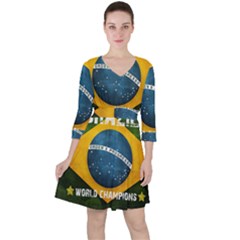 Football World Cup Ruffle Dress by Valentinaart