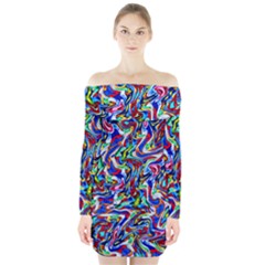 Pattern-10 Long Sleeve Off Shoulder Dress