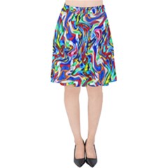 Pattern-10 Velvet High Waist Skirt
