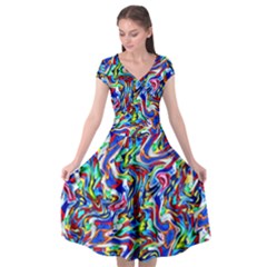Pattern-10 Cap Sleeve Wrap Front Dress
