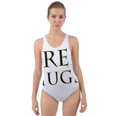 Freehugs Cut-out Back One Piece Swimsuit