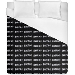Bored Comic Style Word Pattern Duvet Cover (california King Size) by dflcprints