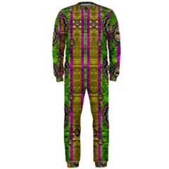 Sunset Love In The Rainbow Decorative Onepiece Jumpsuit (men)  by pepitasart