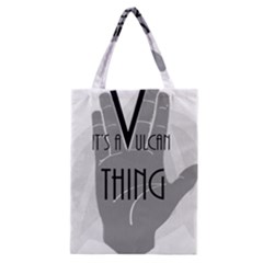 Vulcan Thing Classic Tote Bag by Howtobead