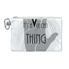 Vulcan Thing Canvas Cosmetic Bag (large) by Howtobead