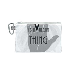 Vulcan Thing Canvas Cosmetic Bag (small) by Howtobead