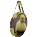 Duckling Birds Yellow Fluffy Giant Round Zipper Tote View3