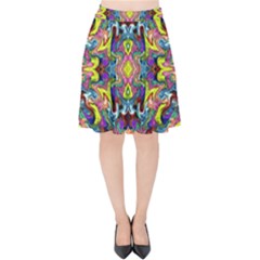 Pattern-12 Velvet High Waist Skirt