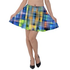 Pattern-20 Velvet Skater Skirt by ArtworkByPatrick