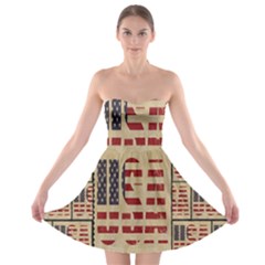 Usa Strapless Bra Top Dress by ArtworkByPatrick