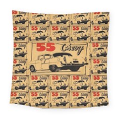 55 Chevy Square Tapestry (large) by ArtworkByPatrick