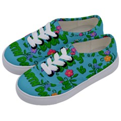 Earth Day Kids  Classic Low Top Sneakers by Valentinaart
