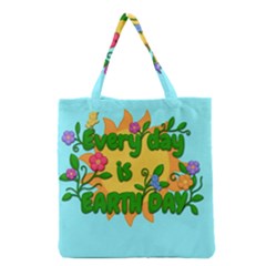 Earth Day Grocery Tote Bag by Valentinaart