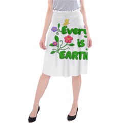 Earth Day Midi Beach Skirt by Valentinaart