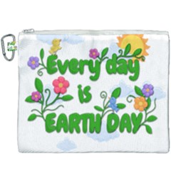 Earth Day Canvas Cosmetic Bag (xxxl) by Valentinaart