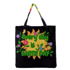 Earth Day Grocery Tote Bag by Valentinaart