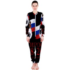 Russia Football World Cup Onepiece Jumpsuit (ladies)  by Valentinaart