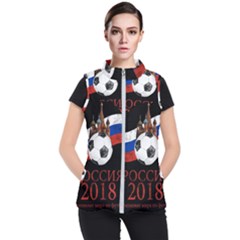 Russia Football World Cup Women s Puffer Vest by Valentinaart