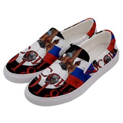 Russia Football World Cup Men s Canvas Slip Ons by Valentinaart