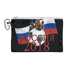 Russia Football World Cup Canvas Cosmetic Bag (large) by Valentinaart