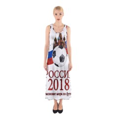 Russia Football World Cup Sleeveless Maxi Dress by Valentinaart