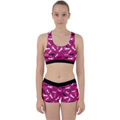 Hot Pink Work It Out Gym Set by HASHHAB