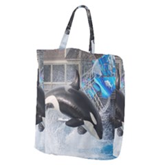 Orca 1 Giant Grocery Zipper Tote by trendistuff