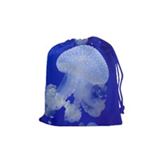 Spotted Jellyfish Drawstring Pouches (medium)  by trendistuff