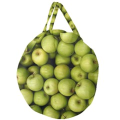 Apples 3 Giant Round Zipper Tote by trendistuff
