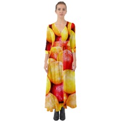 Apricots 1 Button Up Boho Maxi Dress by trendistuff