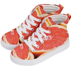 Grapefruit 1 Kid s Hi-top Skate Sneakers by trendistuff