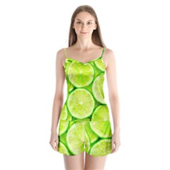 Limes 3 Satin Pajamas Set by trendistuff